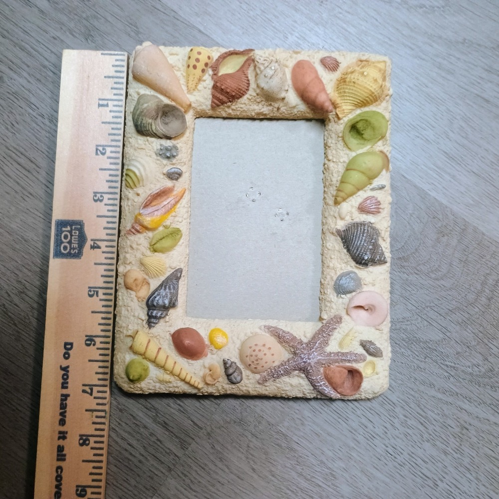 Beach Sand Seashell Coastal Vacation Picture Frame 3 X 5 - Picture 5 of 6